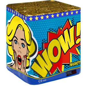 Εναέρια πυροτεχνήματα σε πακέτο 16 βολών Wow ΚΑΤ. F2